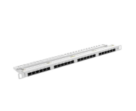 Lanberg Patchpanel 24p 19" 0,5U UTP 6 organizer (szary) - 457363 - zdjęcie 3